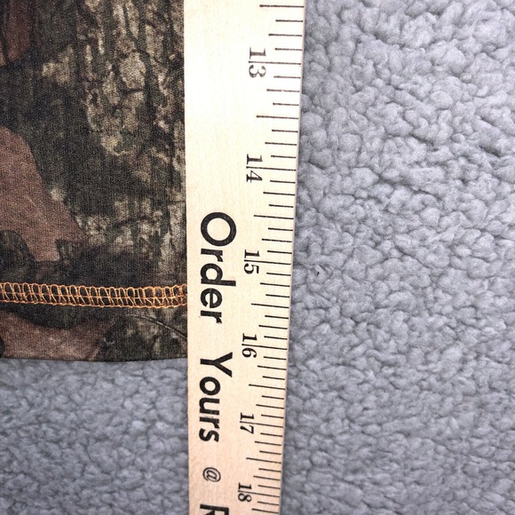 Mossy Oak Break-Up Infinity Mens Green Camo Outdoors Half Zip Jacket Shirt Large - Picture 14 of 16